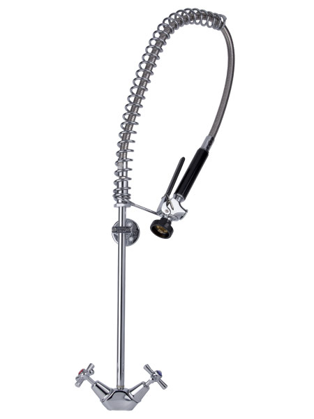 GLOBAL RINSE MATE STANDARD PRE RINSE w/- CP DUAL HOB TAP GLOBAL RINSE MATE STANDARD PRE RINSE w/- CP DUAL HOB TAP