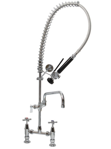 GLOBAL RINSE MATE PRE RINSE + ADD ON POT FILLER w/- CP EXPOSED ADJUSTABLE HOB TAP GLOBAL RINSE MATE PRE RINSE + ADD ON POT FILLER w/- CP EXPOSED ADJUSTABLE HOB TAP
