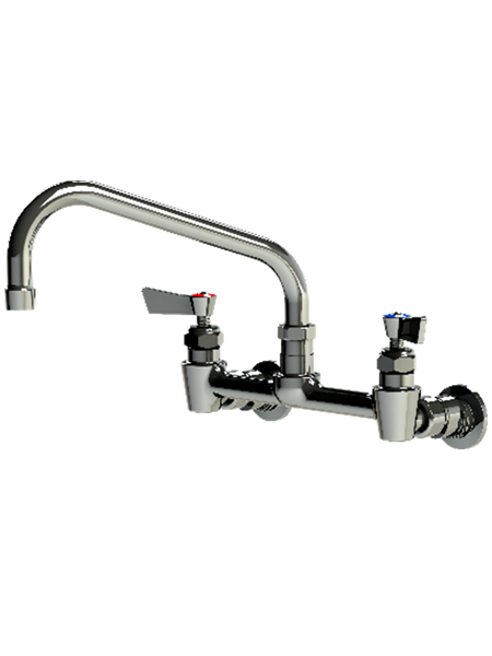 GLOBAL STAINLESS EXPOSED WALL TAP w/- STANDARD SWIVEL OUTLET